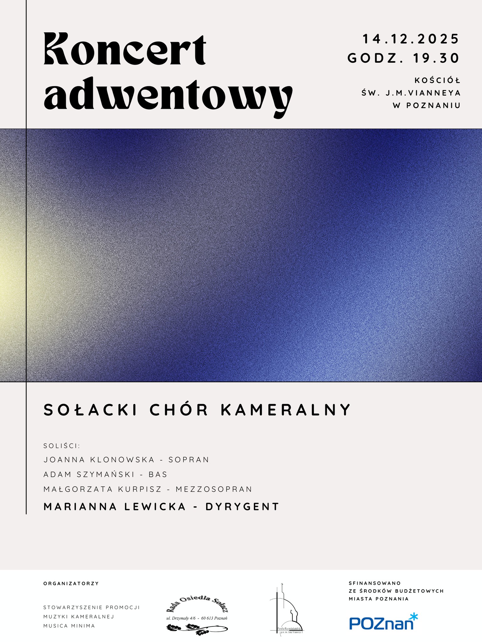 plakat zapraszający na koncert